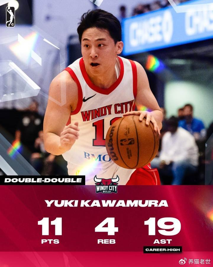 博鱼体育官方网站-日本后卫河村勇辉G联赛打出19次助攻，投篮20中4却没人说差|波士顿凯尔特人队|芝加哥公牛队|三分球|公牛|凯尔特人_新浪体育_新浪新闻